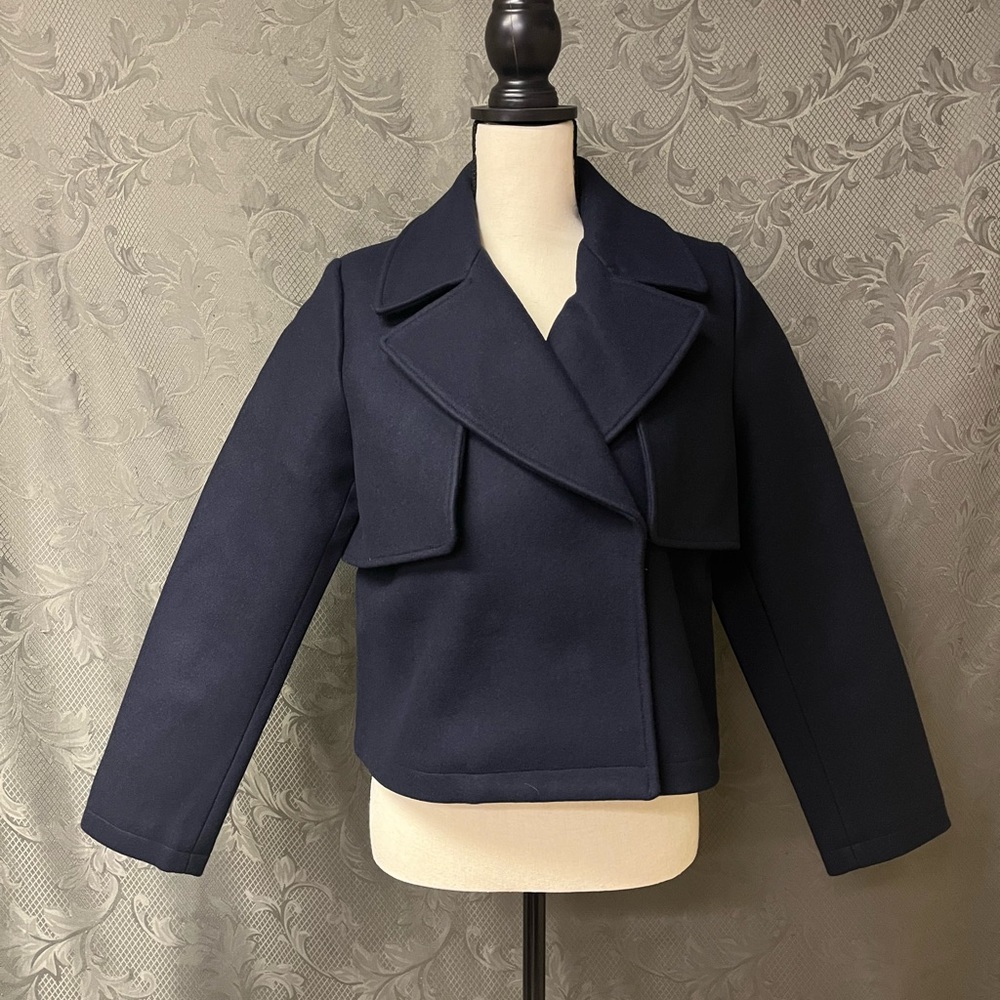 Never been used Cuyana Cropped Wool Coat, tags have been removed.